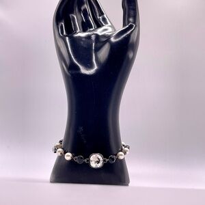 Givenchy Vintage Feux Diamond and Pearl Bracelet